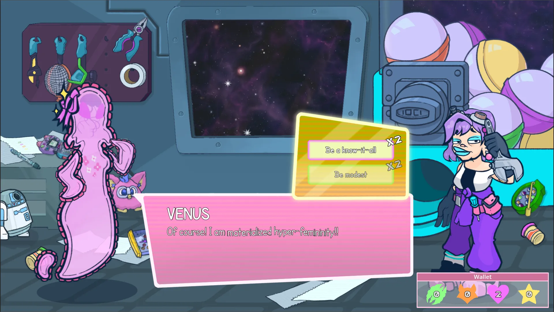 Space Diva Gameplay Screenshot 1